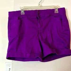 5 for $35 Sale: Torrid purple shorts, size 16